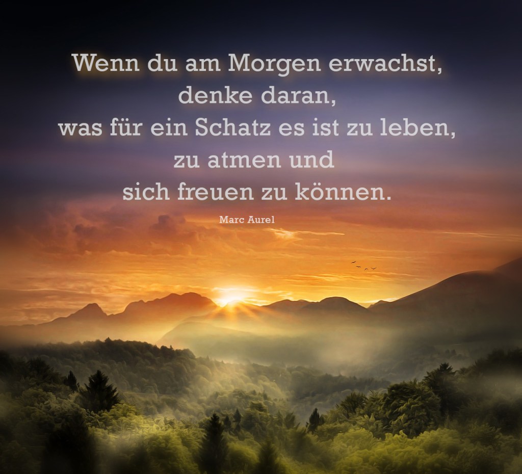 Ein Sonnenaufgang in den Bergen