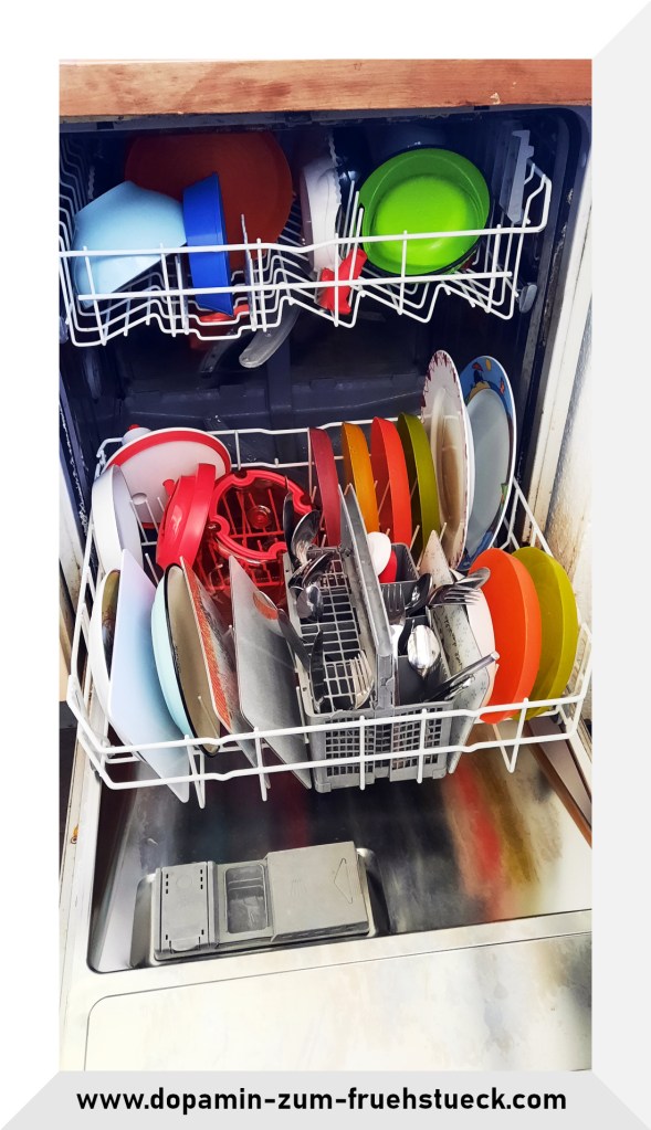 Eine volle Spülmaschine