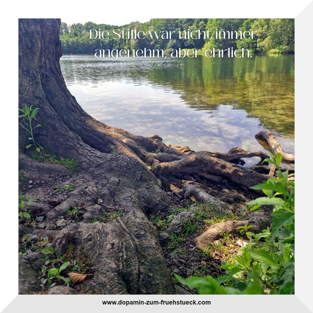 Ein See in einem Wald