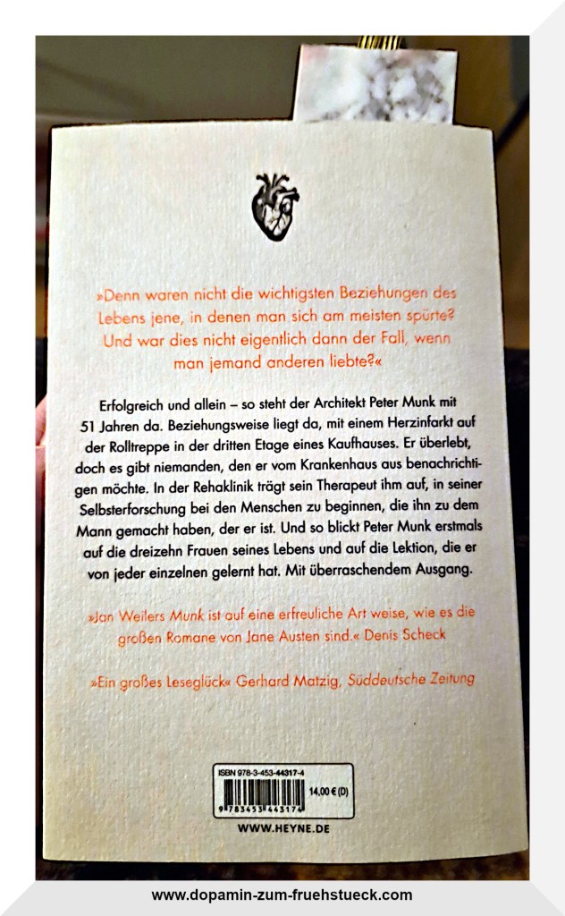 Klappentext des Buches Munk von Jan Weiler