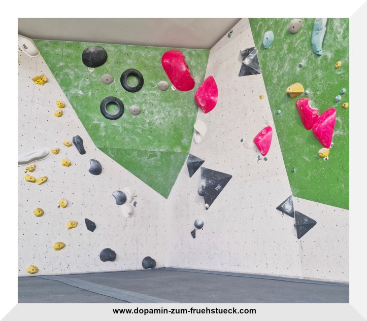 Eine Boulderwand